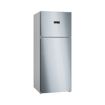 Series 4 Top Freezer Refrigerator – 542L Net Capacity, NoFrost, EasyAccess Shelves, 186x75 cm, Anti-Fingerprint Steel | Bosch KDN76XI3E8