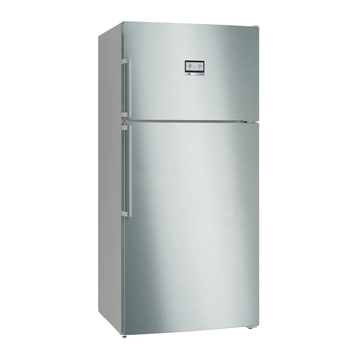 Series 6 Top Freezer Refrigerator – 641L Net Capacity, NoFrost, EasyAccess Shelves, 186x86 cm, Anti-Fingerprint Steel | Bosch KDN86AI3E9