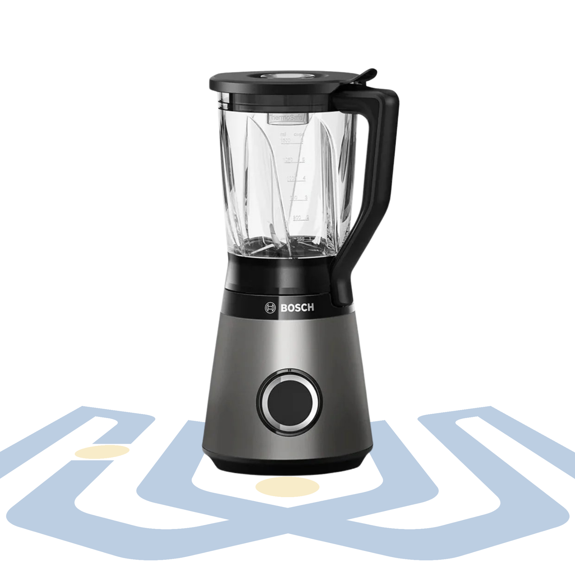 VitaPower Series 4 Blender – 1200W, 1.5L Glass Jug, Ice Crush & Smoothie Functions, Black | Bosch MMB6172B