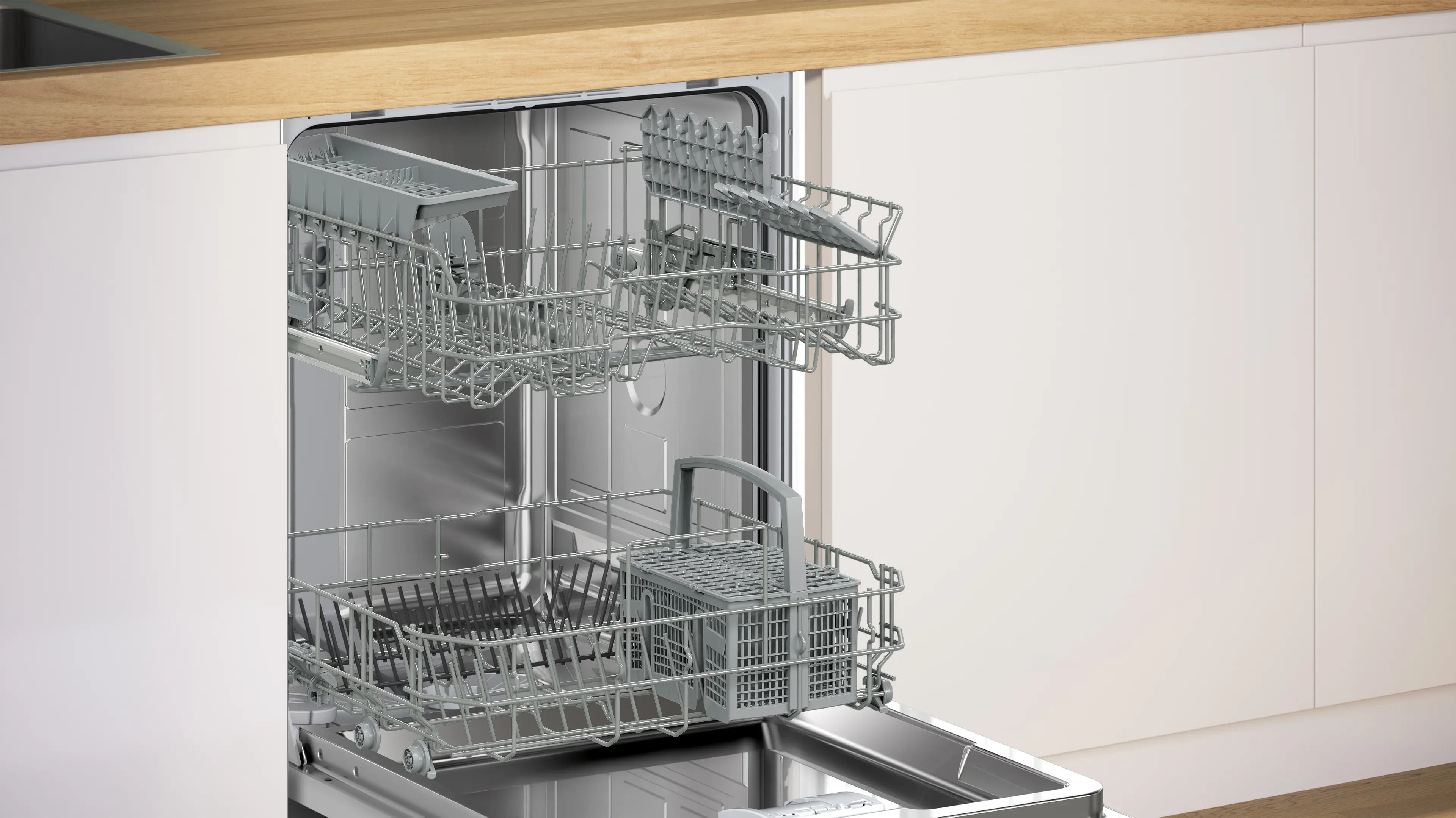 Series 2 Built-in Fully Integrated Dishwasher – 60 cm, 13 Place Settings | Bosch SMV26DX00T