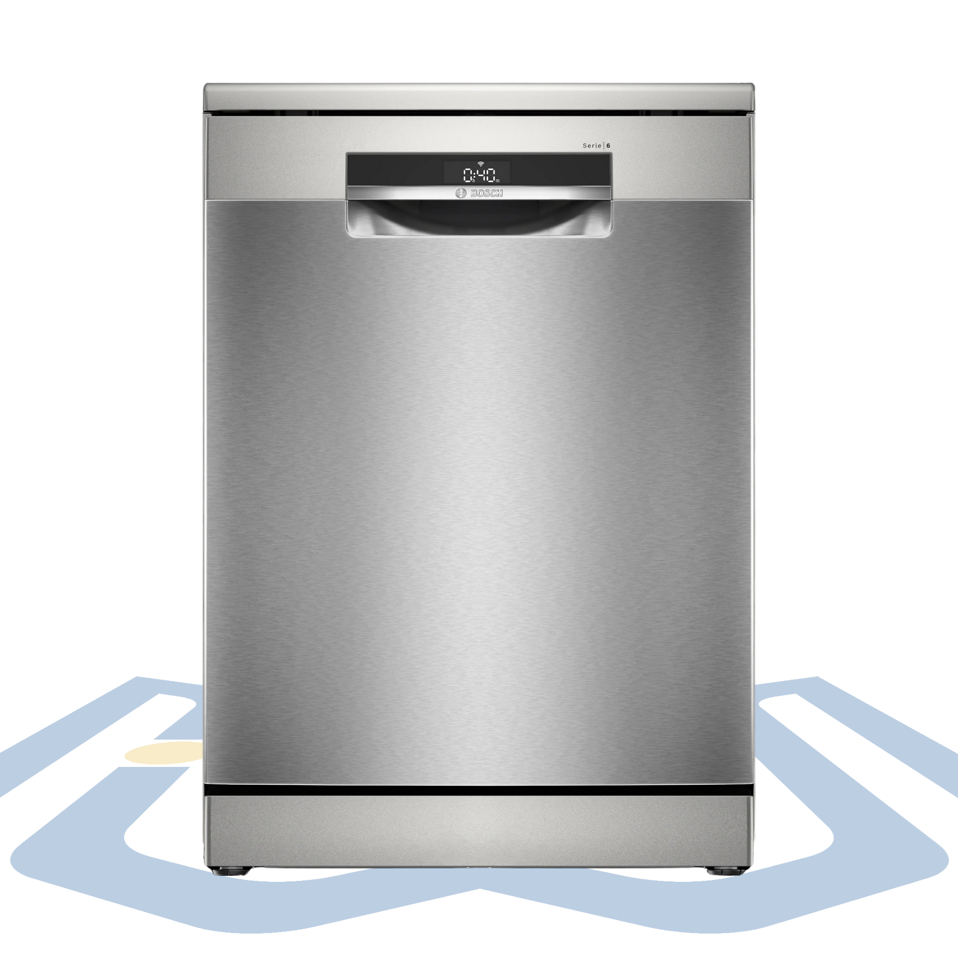 Series 6 Free-Standing Dishwasher – 60 cm, 14 Place Settings, Efficient Dry, Anti-Fingerprint | Bosch SMS6EMI62V