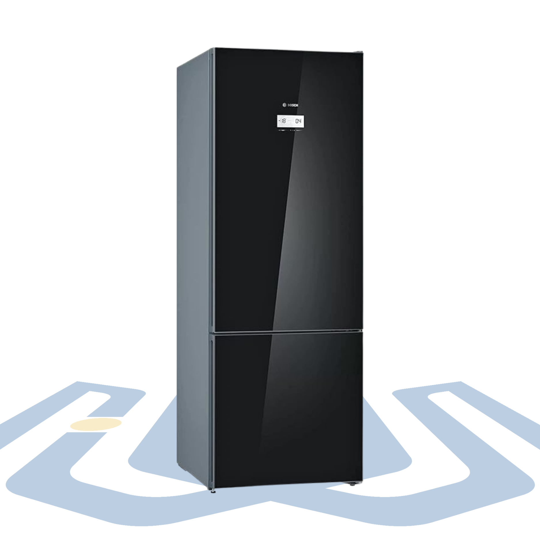 Bosch Series 6 Fridge Freezer – 508L, No Frost, Black Glass 193x70 cm | KGN56LB3E9