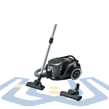 Bagless Canister Vacuum Cleaner – 2200 Watt, EasyClean System, Black | Bosch BGS412234