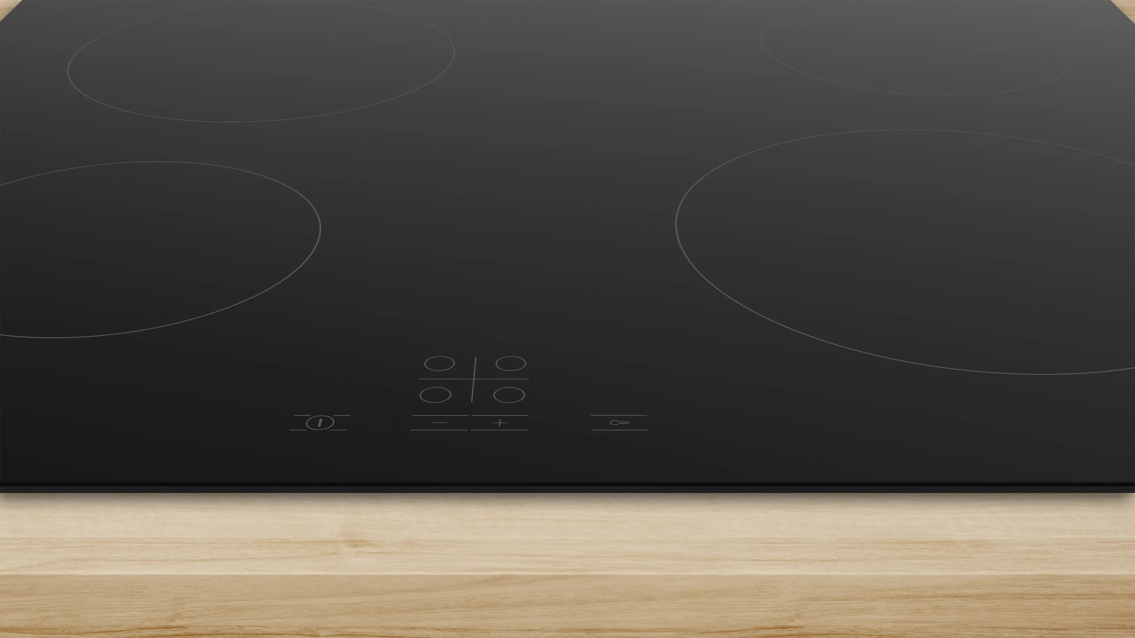 Series 4 Built-in Electric Hob – 60 cm, 4 Zones, TouchSelect, Black Ceramic | Bosch PKE611BA2E