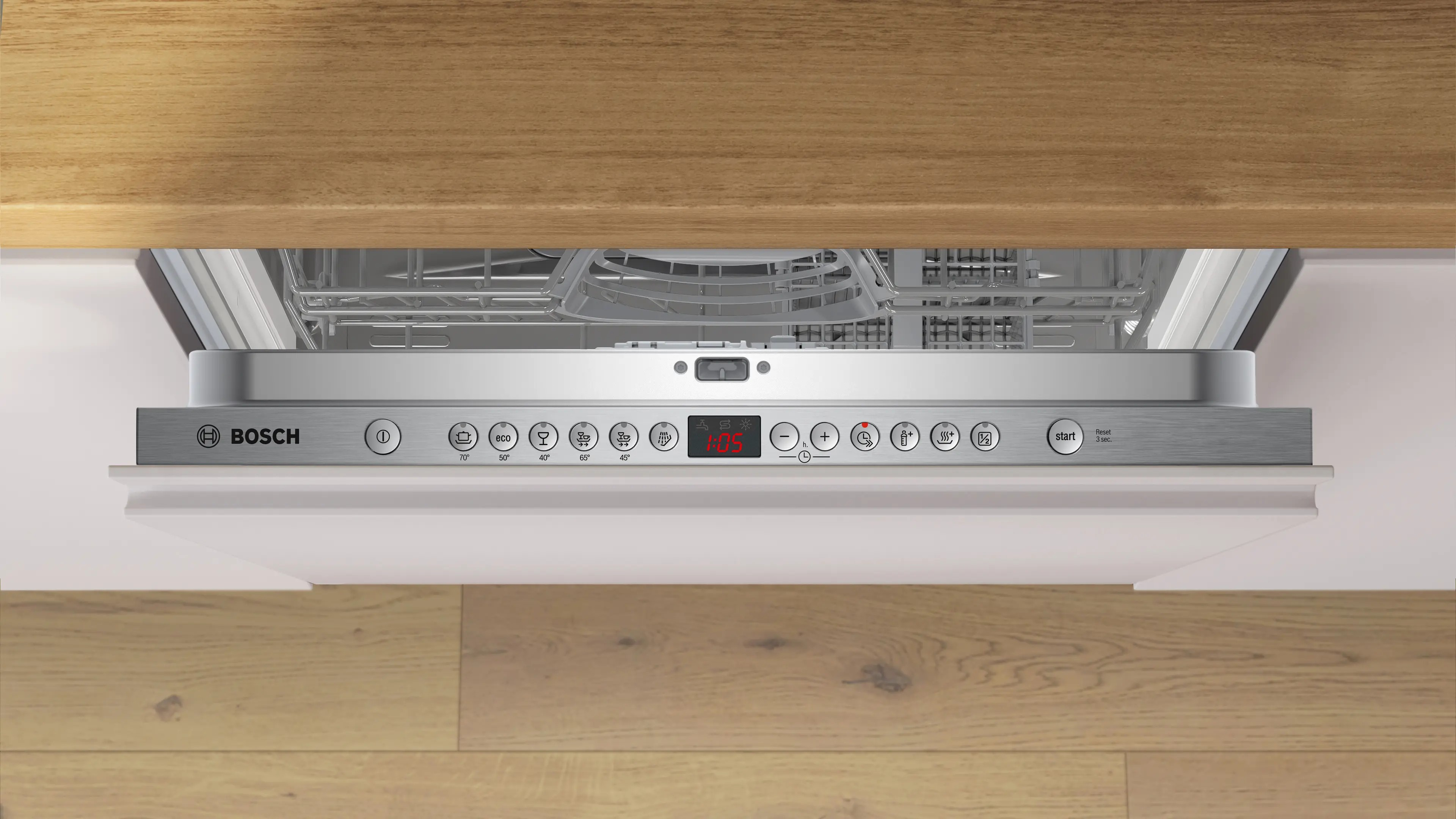 Series 2 Built-in Fully Integrated Dishwasher – 60 cm, 13 Place Settings | Bosch SMV26DX00T