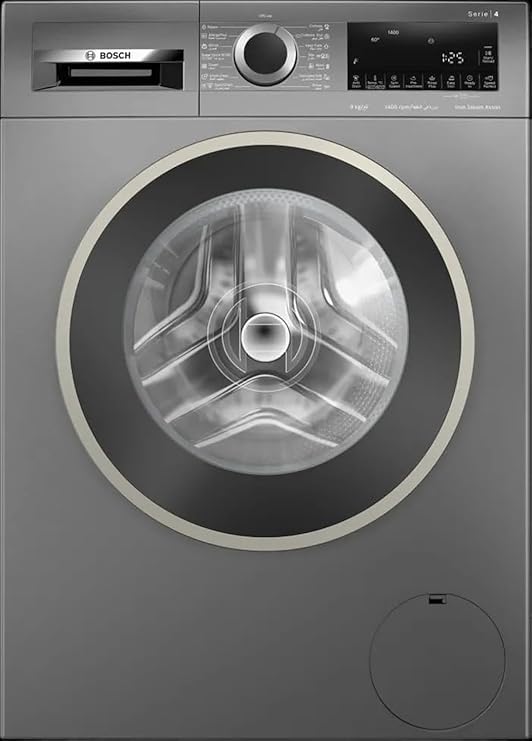 غسالة تحميل أمامي سيريس 4 – سعة 9 كجم، 1400 لفة/دقيقة، أبيض | بوش WGA244ZREG