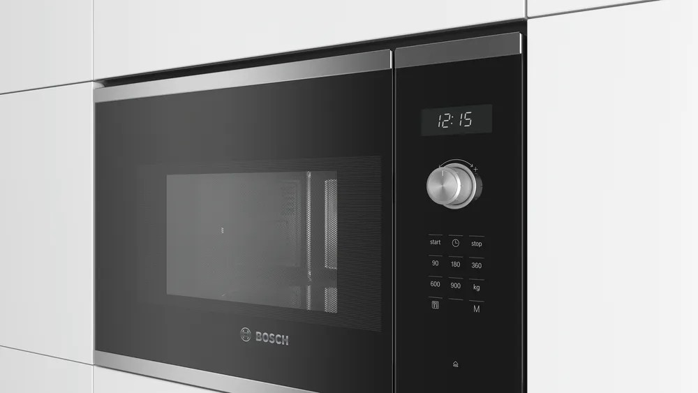 Series 6 Built-In Microwave – 25L, 900W, AutoPilot 7, LED Display, Stainless Steel | Bosch BFL554MS0