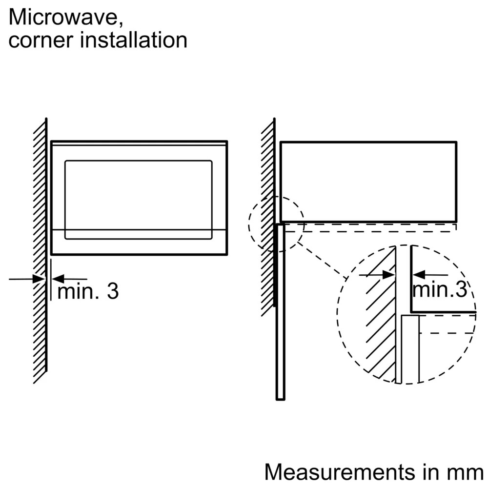 Series 6 Built-In Microwave – 25L, 900W, AutoPilot 7, LED Display, Stainless Steel | Bosch BFL554MS0