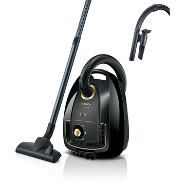 Series 4 Bagged Vacuum Cleaner – 2200W, XL Dust Bag, HEPA Filter, Black | Bosch BGL38GOLD