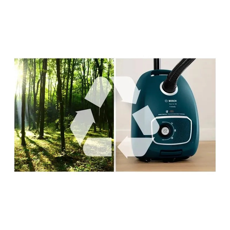 مكنسة بكيس – سعة 4 لتر، فلتر HEPA، أزرق | بوش BGL41WFAMP