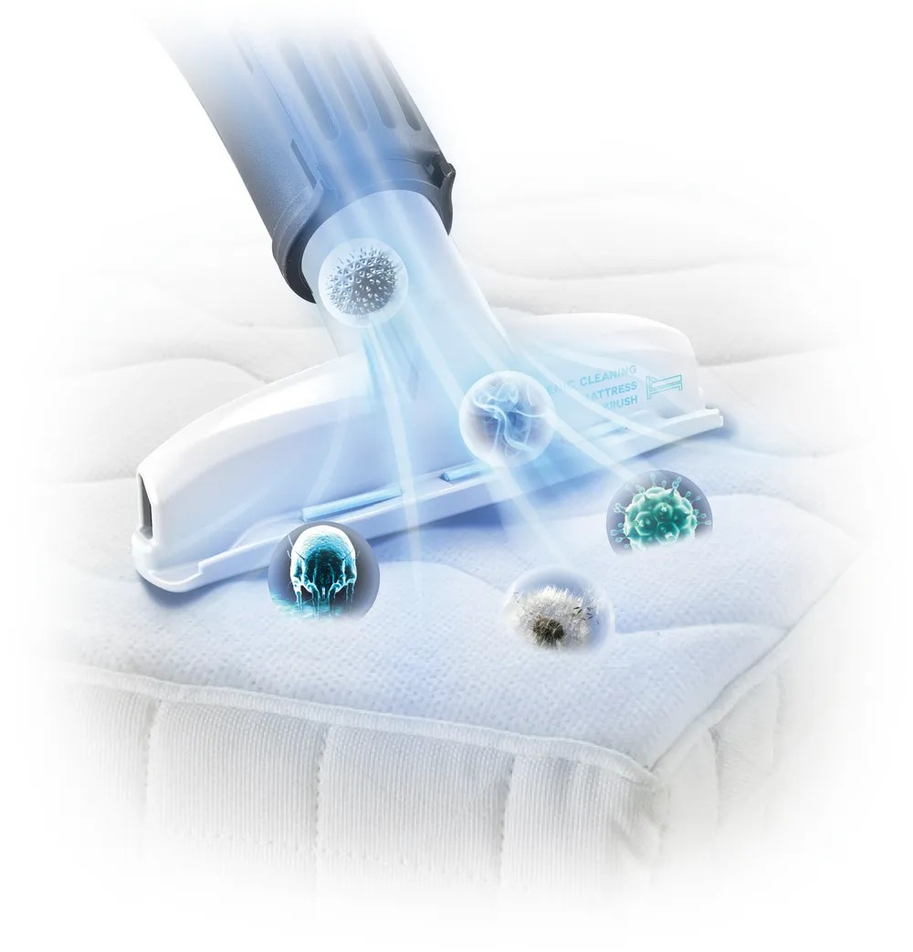 Wet and Dry Vacuum Cleaner – 2100 Watt, 3-in-1 Cleaning System, White/Blue | Bosch BWD420HYG