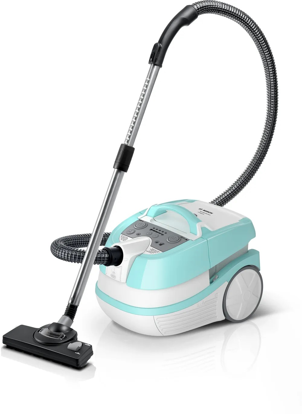 Wet and Dry Vacuum Cleaner – 2100 Watt, 3-in-1 Cleaning System, White/Blue | Bosch BWD420HYG