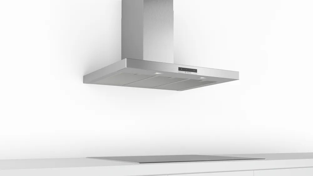 Series 4 Wall-Mounted Cooker Hood – 90 cm, Stainless Steel | Bosch DWB96DM50