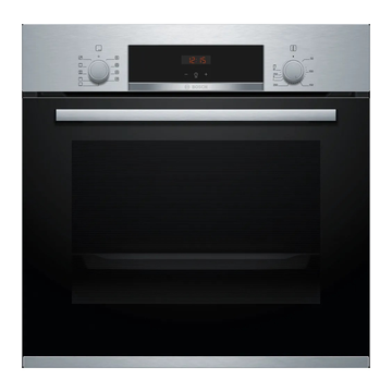 Series 4 Built-in Oven – 60x60 cm, 66L Capacity, 3D Hotair, Stainless Steel | Bosch HBJ534ES0