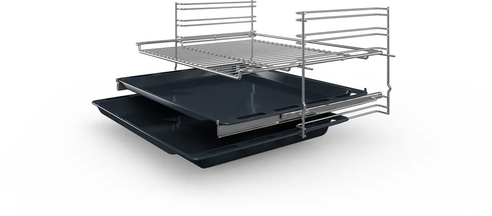 Series 4 Built-in Oven – 60x60 cm, 66L Capacity, 3D Hotair, Stainless Steel | Bosch HBJ534ES0