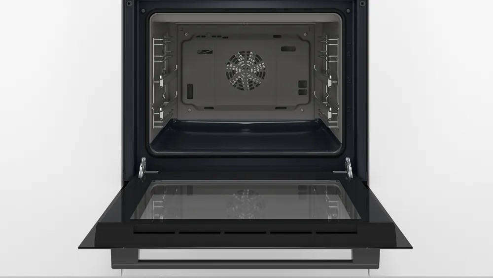 Series 6 Built-in Oven – 60x60 cm, 66L Capacity, 8 Heating Modes, Black | Bosch HBJ558YB0Q