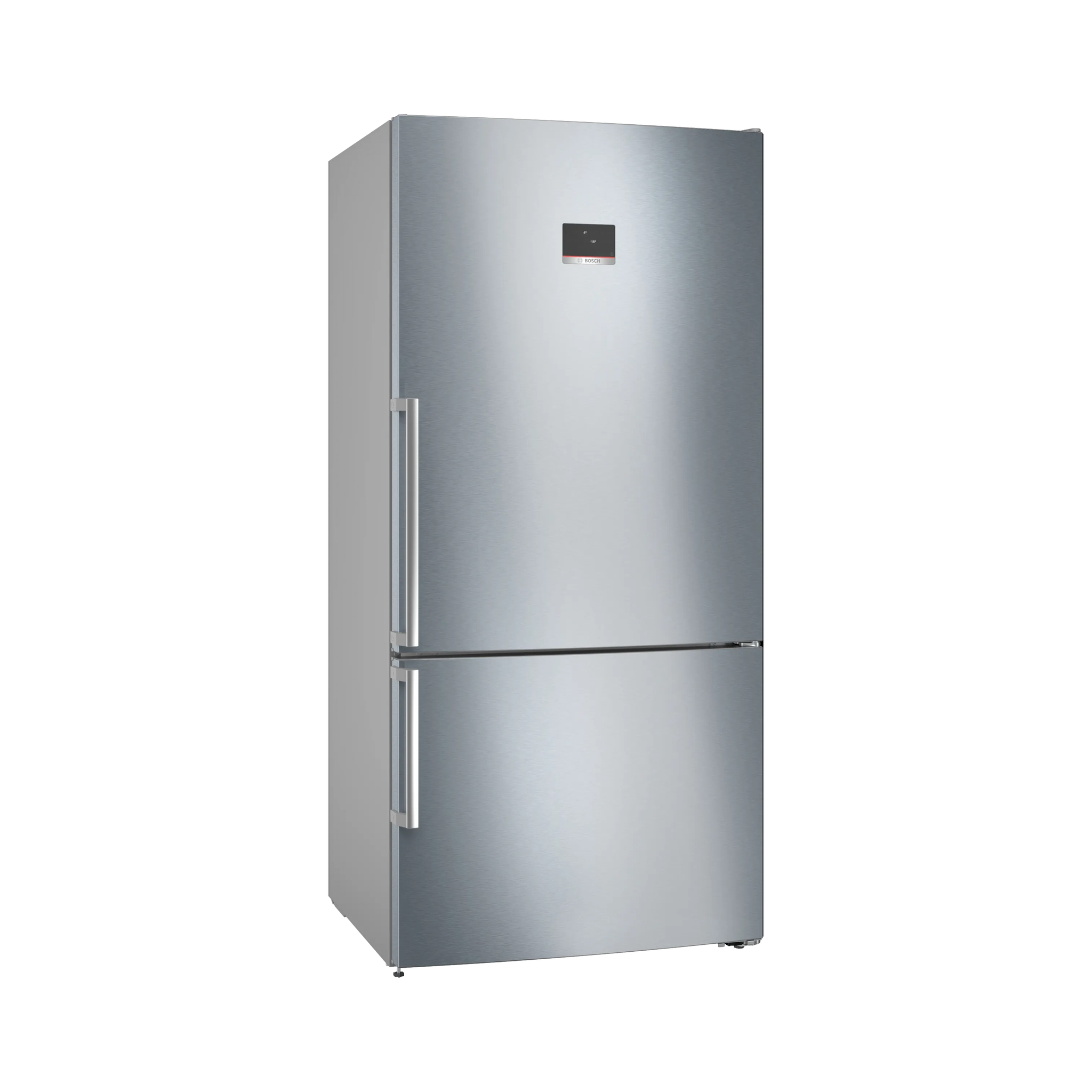 Series 6 Bottom Freezer Refrigerator – 608L XXL Capacity, NoFrost, EasyAccess Shelves, 186x86 cm, Anti-Fingerprint Steel | Bosch KGN86CI3E8