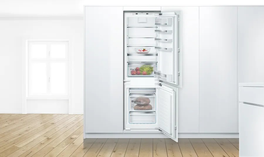 Series 6 Built-in Bottom Freezer Refrigerator – 254L Net Capacity, NoFrost Freezer, 177x56 cm | Bosch KIN86AF3M8