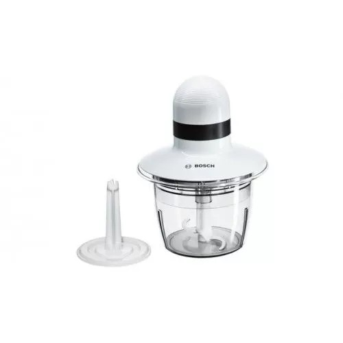 Mini Chopper – 400W, 800ml BPA-Free Bowl, Stainless Steel Blade, Beating Disc, White & Anthracite | Bosch MMR08A1