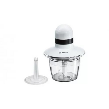 Mini Chopper – 400W, 800ml BPA-Free Bowl, Stainless Steel Blade, Beating Disc, White & Anthracite | Bosch MMR08A1
