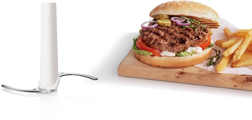 Mini Chopper – 400W, 800ml BPA-Free Bowl, Stainless Steel Blade, Beating Disc, White & Anthracite | Bosch MMR08A1