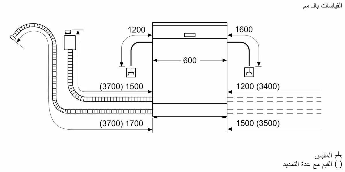 Series 2 Freestanding Dishwasher – 12 Place Settings, 60 cm, SilencePlus, VarioSpeed, Brushed Steel Anti-Fingerprint | Bosch SMS25AI00V