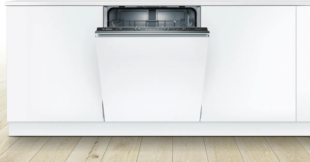 Series 2 Fully-Integrated Dishwasher – 12 Place Settings, 60 cm, Triple Water Protection, VarioFlex Baskets | Bosch SMV25CX10Q