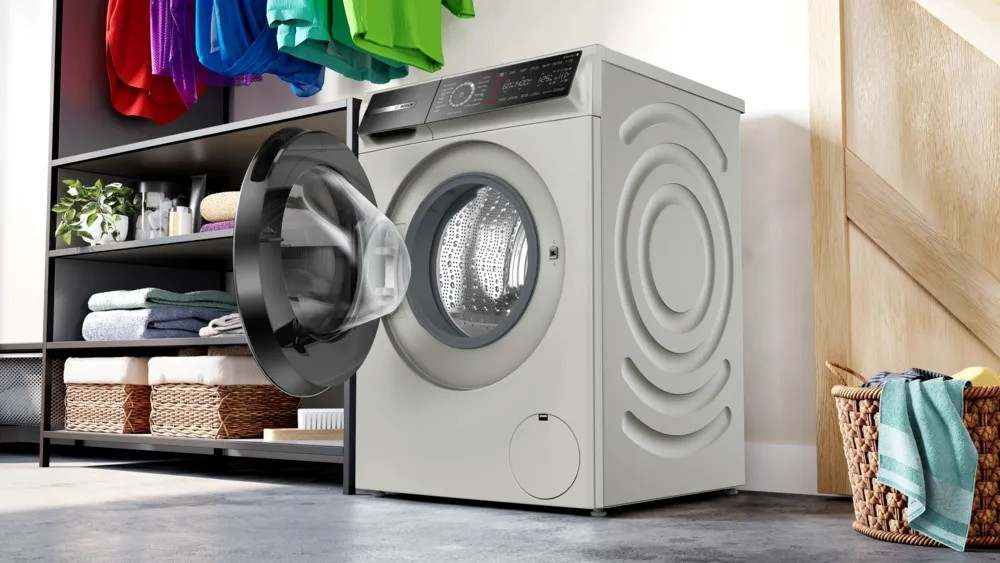 Series 8 Front-Loading Washing Machine – 9 kg, 1400 RPM, Silver Inox | Bosch WGB2440XEG