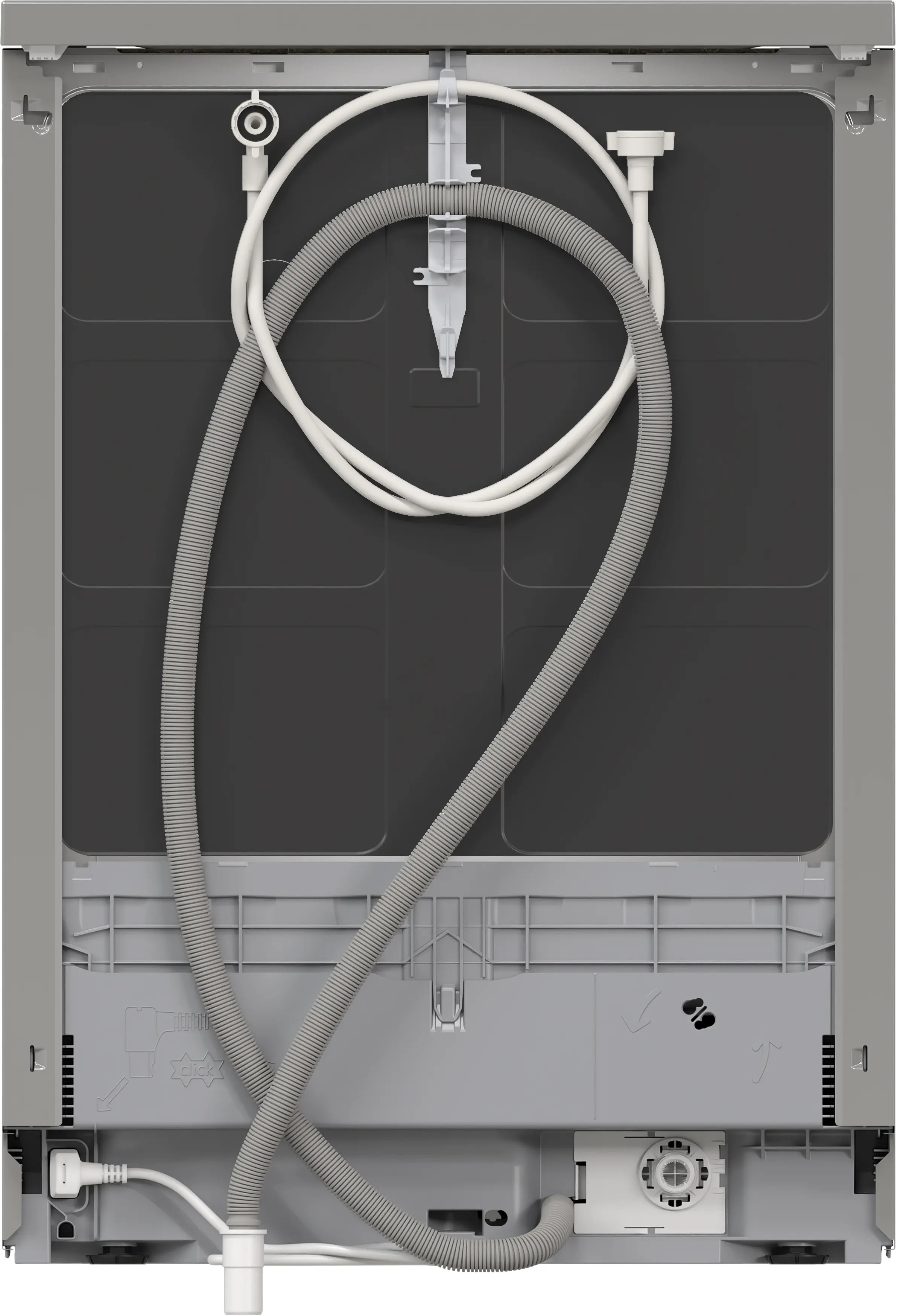 Series 2 Free-Standing Dishwasher – 60 cm, 13 Place Settings, ExtraDry, Anti-Fingerprint | Bosch SMS26AI00V